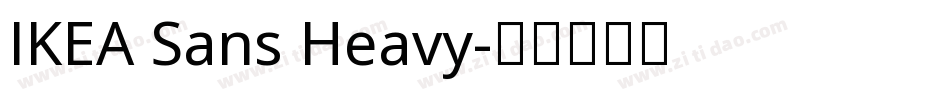 IKEA Sans Heavy字体转换